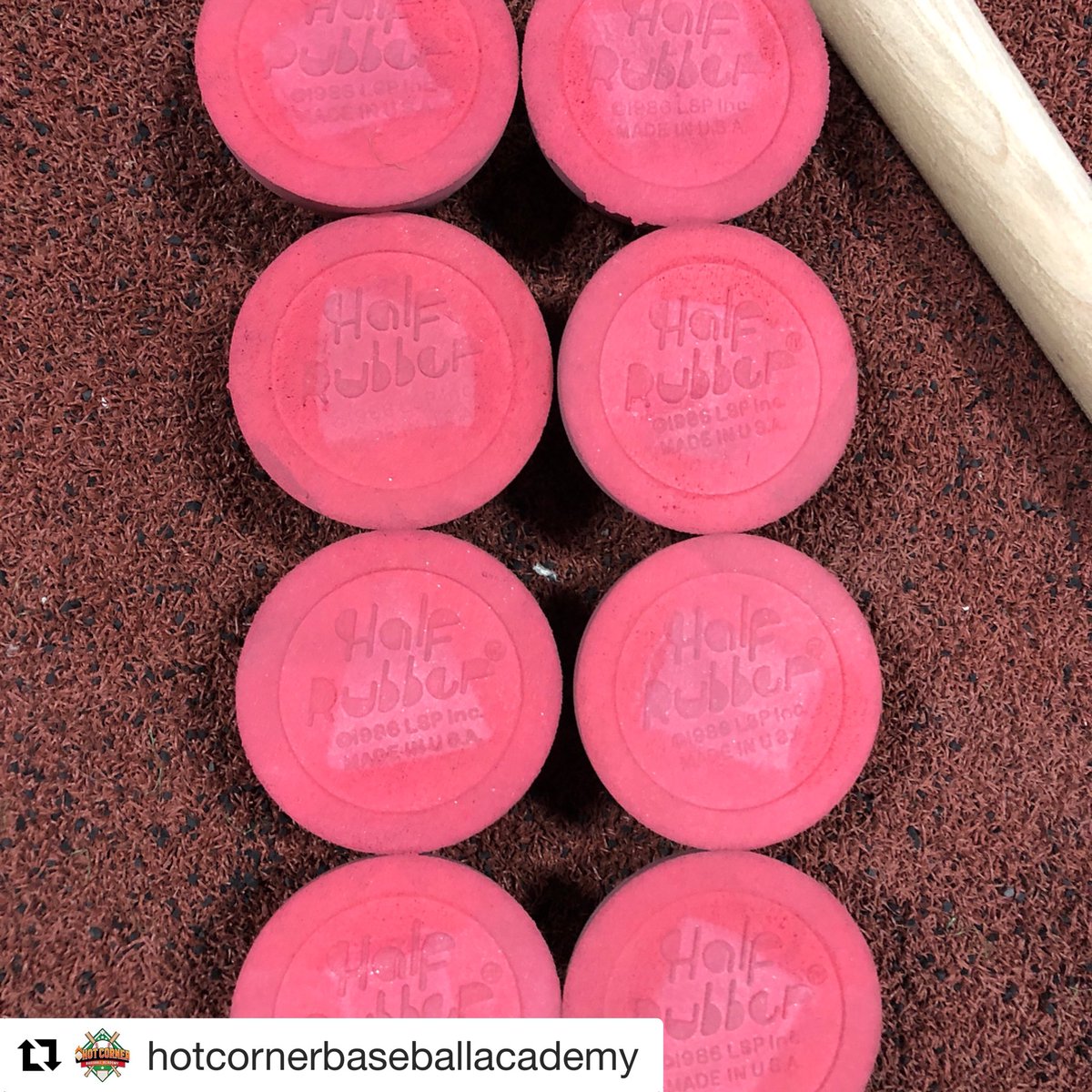 half_rubber's tweet photo. @HotCorner_BA enjoy your set! This will improve your ball players in many different ways on the field! Limitless pitches and drills! Dingers over 250 feet! Join the Half Rubber movement today. https://t.co/AUqLVq2NoN