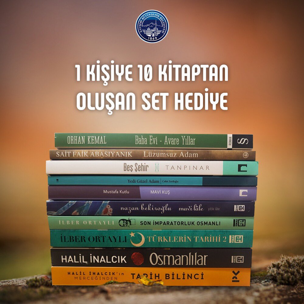 Bu paylaşımı Retweet edip hesabımızı takip edenler arasından 1 kişiye 10 kitaptan oluşan kitap setini hediye ediyoruz.