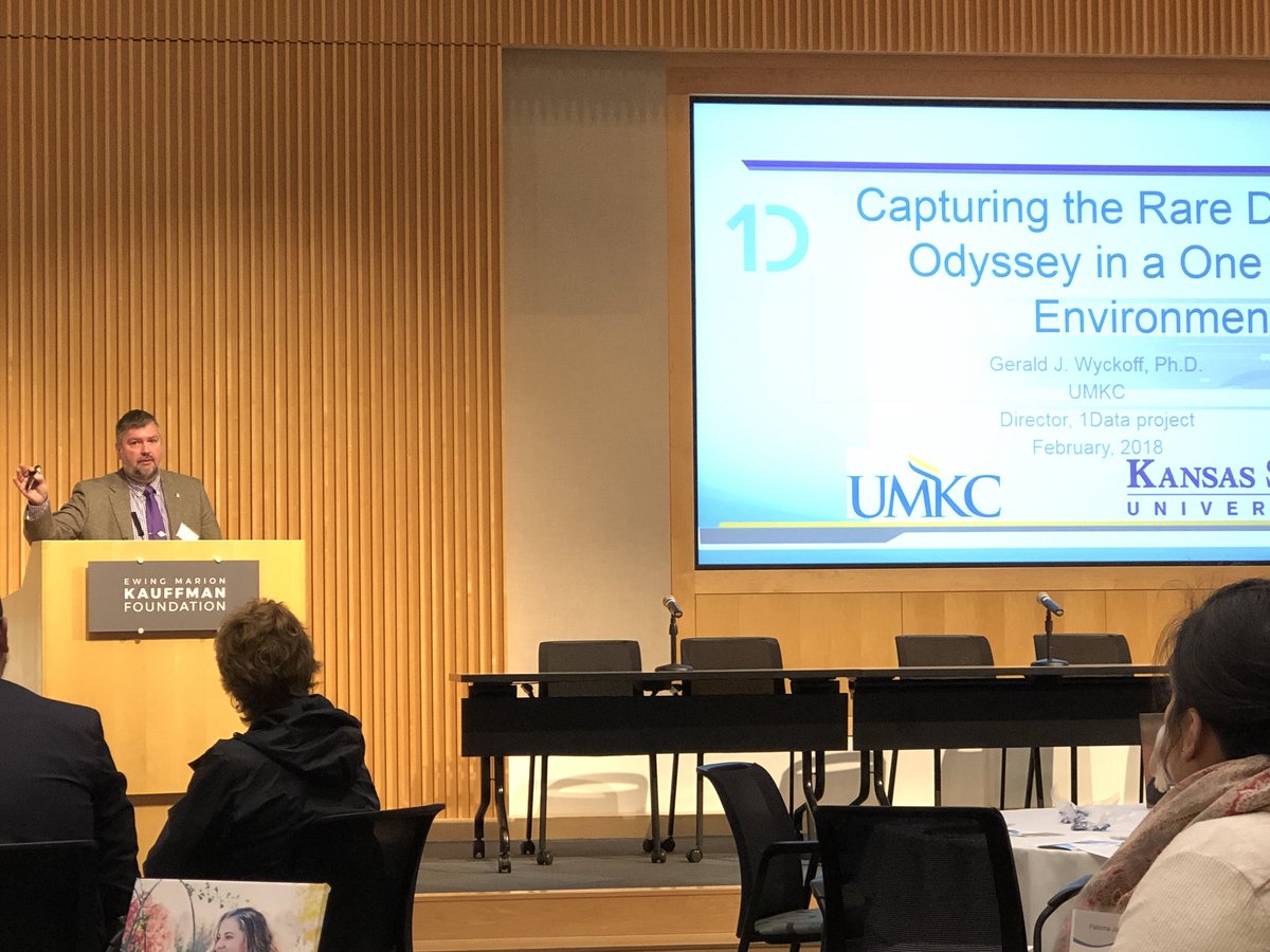 BioNexusKC's tweet photo. “The state line often presents and artificial barrier to #collaboration. We need to erase that line. We will not have good outcomes for patients if that line remains.” 

-Dr. Jerry Wyckoff @UMKansasCity @KState @KStateOlathe 

#rarekc https://t.co/cQg5667WYW