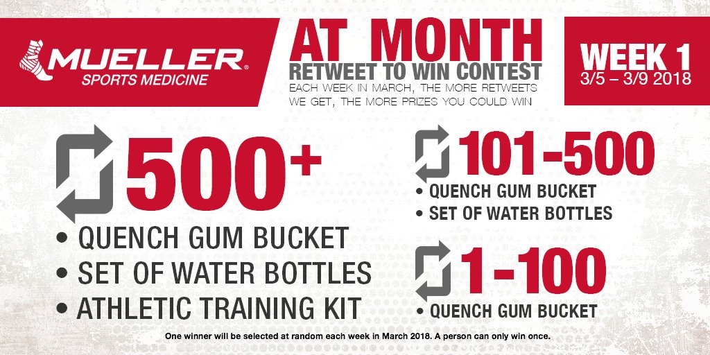 Calling all Athletic Trainers... The more RTs we get, the more prizes we give out. One winner each week in March. #NATM2018 #AT4All hubs.ly/H0b9YKZ0