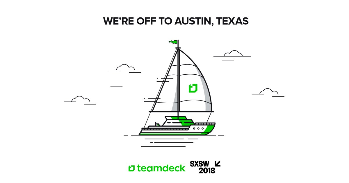 helloteamdeck's tweet photo. This week we're attending @SXSW conference for #startups and #tech. We hope to meet investors, CEOs, and speakers as the lineup is hot! We can't hide our excitement about the whole #SXSW festival. See you all in Texas! ✈️ https://t.co/N6Jm7Irhl9