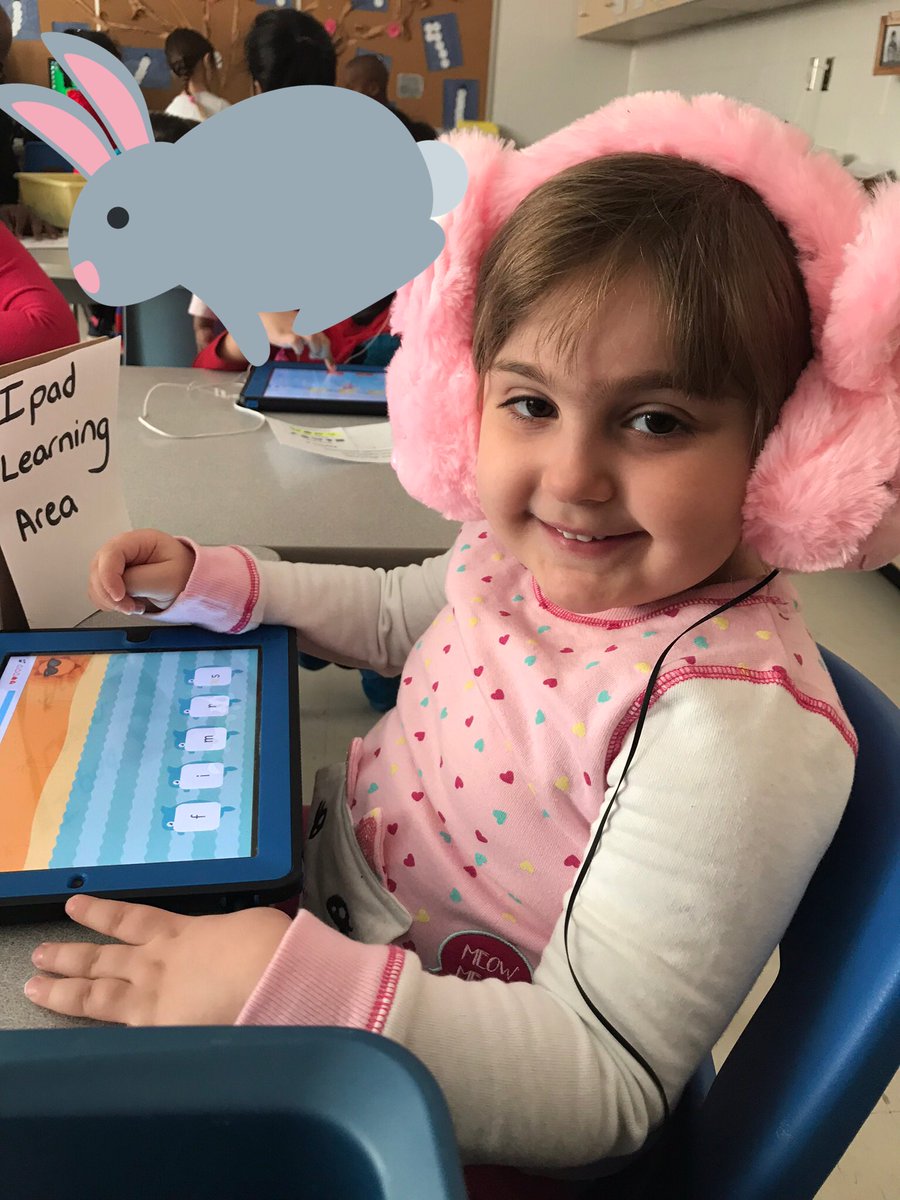 TheMrsMunro's tweet image. These might be the coolest headphones in the class. #bunnyphones #learninginstyle  @CliftonPS