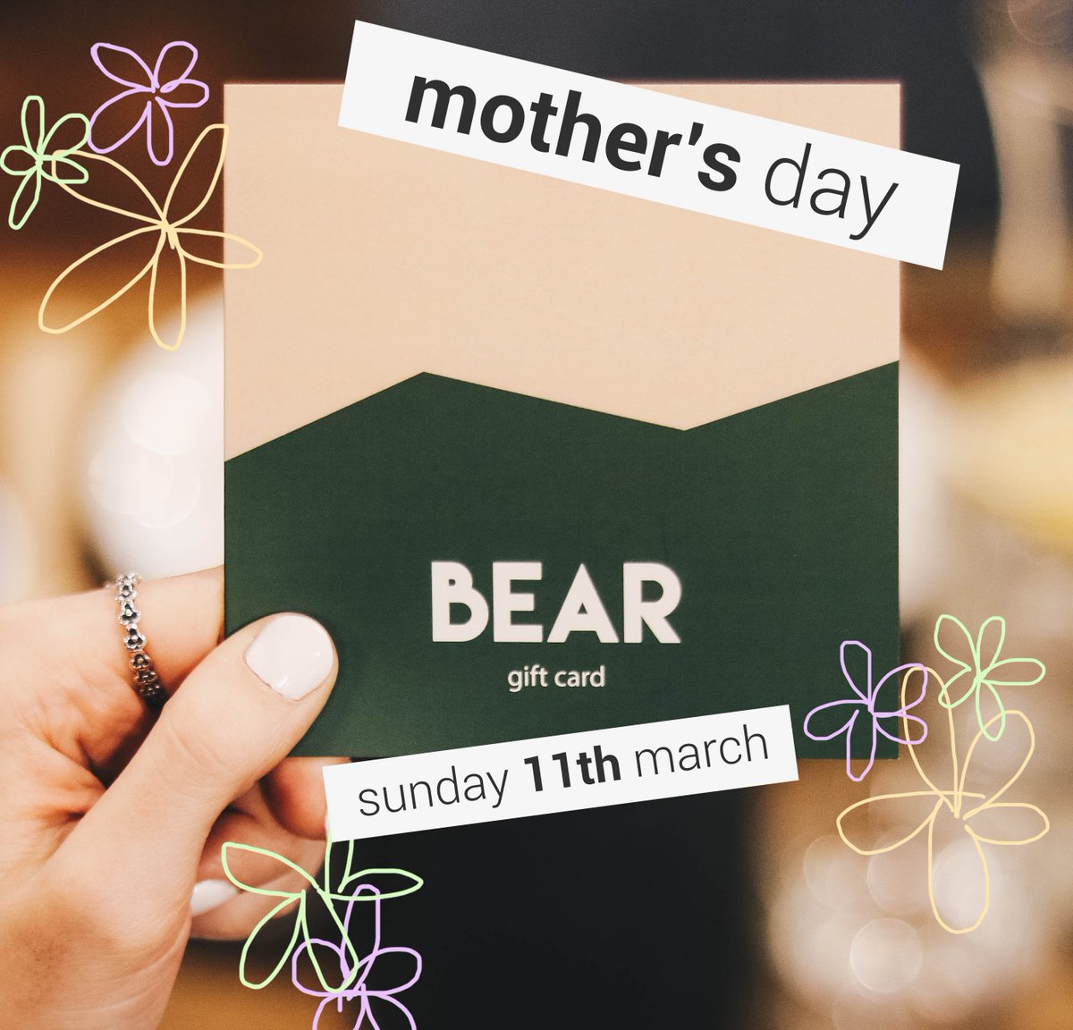bemoreBEAR's tweet photo. Here’s to Mum. She’s your personal life coach, she gives the best cuddles in the world, and she cooks a mean lasagne. This Mother's Day, get her a BEAR Gift Card for £20, we’ll boost it up to £25 for FREE… Just because we love her too. 💐
.
#mothersday #getgiving #gift #giftcard https://t.co/Tg2WU2ica8