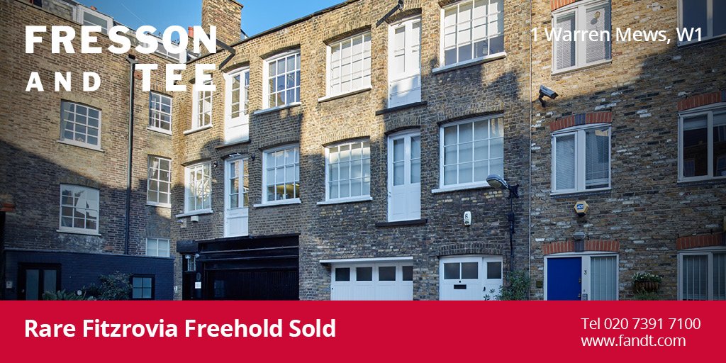 Fresson_and_Tee's tweet photo. We've sold 1 Warren Mews, W1 to internationally renowned, HK based #architects practice who will use the building as their new #London headquarters. 📞 020 7391 7100 for #assetmanagement or #sales advice https://t.co/eK3VCVf7d1 #fitzrovia #officesforsale #addingvalue https://t.co/0auOO3KVjb