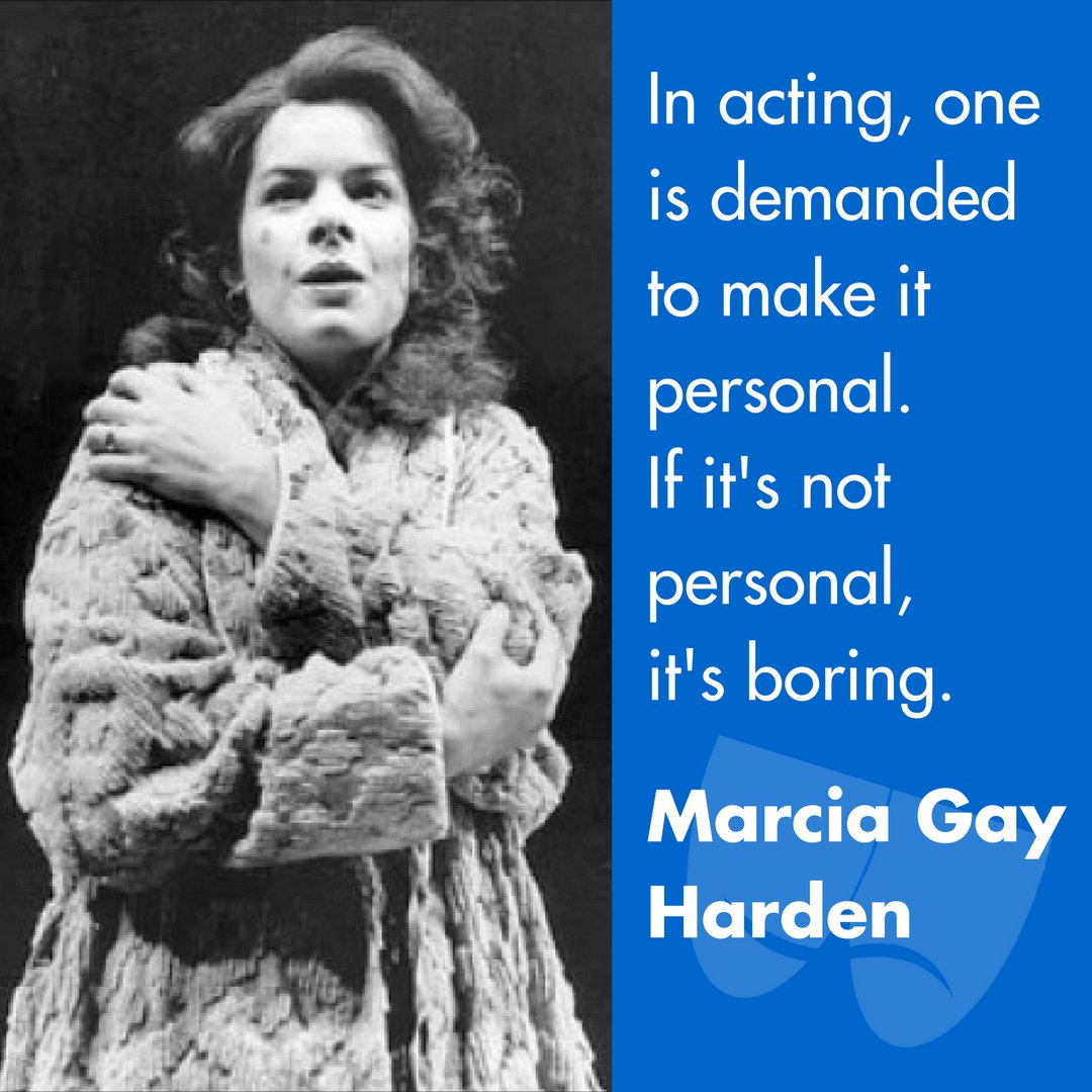 ActorsEquity's tweet photo. #MotivationMonday from Marcia Gay Harden (@mgh_8), quoted in "The World Only Spins Forward: The Ascent of Angels in America" https://t.co/KrECMOaKJb