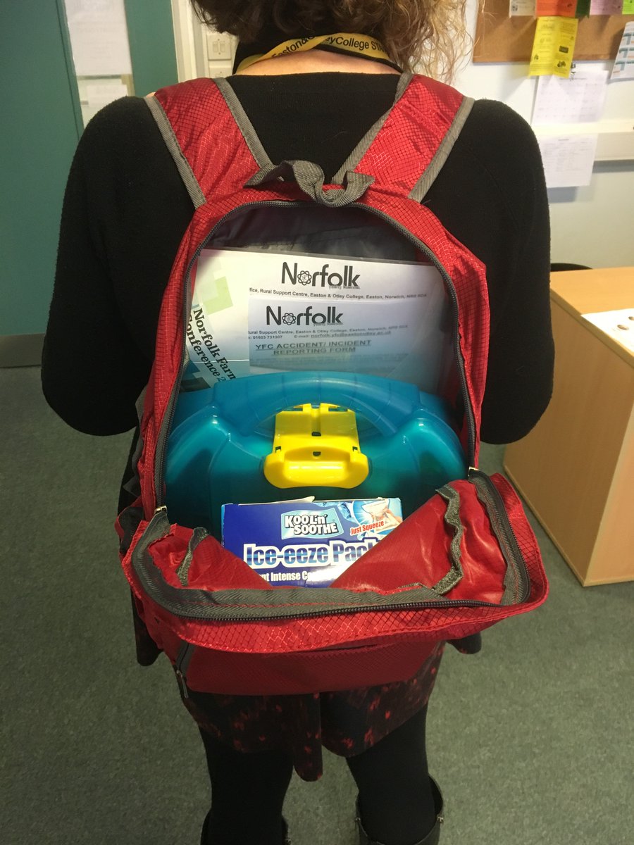 NorfolkYFC's tweet photo. Guess what, our NEW events first aid backpack has arrived in today's post! Perfect for aiding those lumps and bumps that you mad lot acquire. Look out for it at our next competition day! #events #safetyfirst #backpackcrew note. items packed are office stock, not included! ๐๐ฅ https://t.co/5ub2LTrRAA
