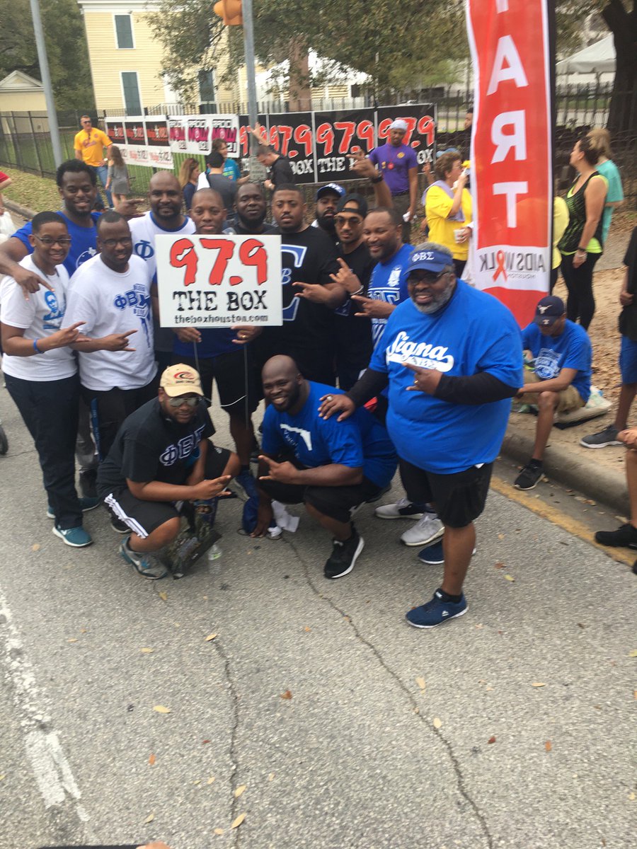 UHDSIGMAS's tweet photo. @979TheBox Yesterday Phi Beta Sigma at the AIDS WALK. https://t.co/Xl7Q5q9P1W