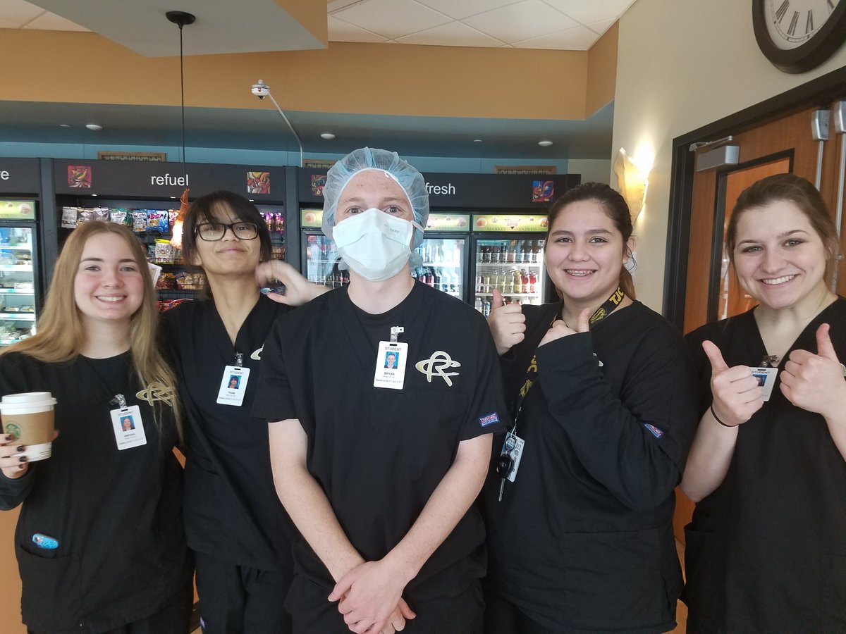 Scrub In, Scrub Out.....RCHS Health Science students enjoying clinical rotations!!!! #RCISDJoy <a href="/RoyseCityHS/">Royse City HS</a>
