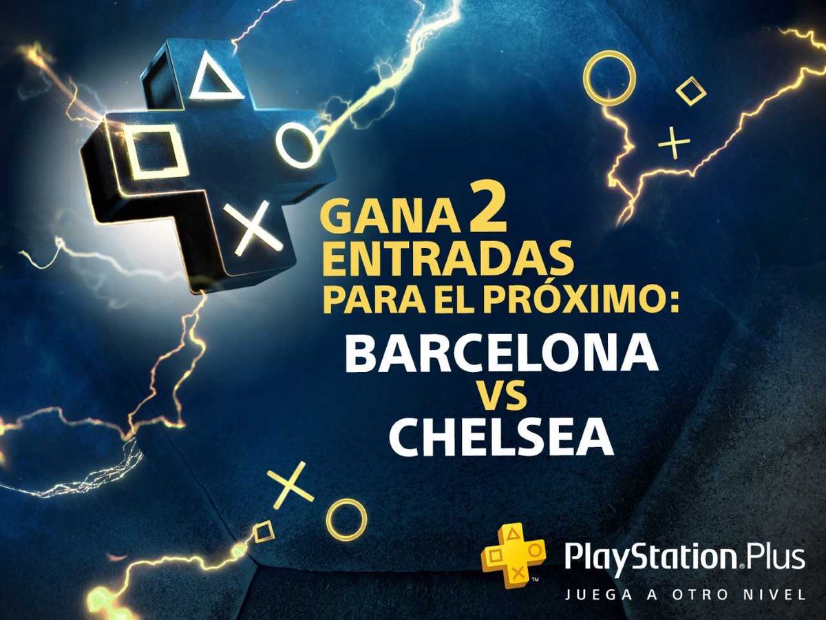 PSPlusES's tweet image. ¡Llevamos a 4️⃣ #Plusers al @BarcelonaFC - @ChelseaFC de #UCL! ¿Quieres una entrada doble para este PARTIDAZO?

-Síguenos y RT a este Twit 😎
-Déjanos tu porra con #PorraPlus⚽️

El 12/03 haremos el sorteo entre todas las respuestas.