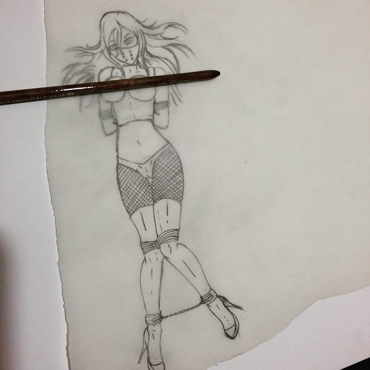 AndySicky's tweet photo. Too much Anime... #manga #anime #bondage #pencilcensor #drawing #flashoftheday #flash https://t.co/UAzxzYdtse
