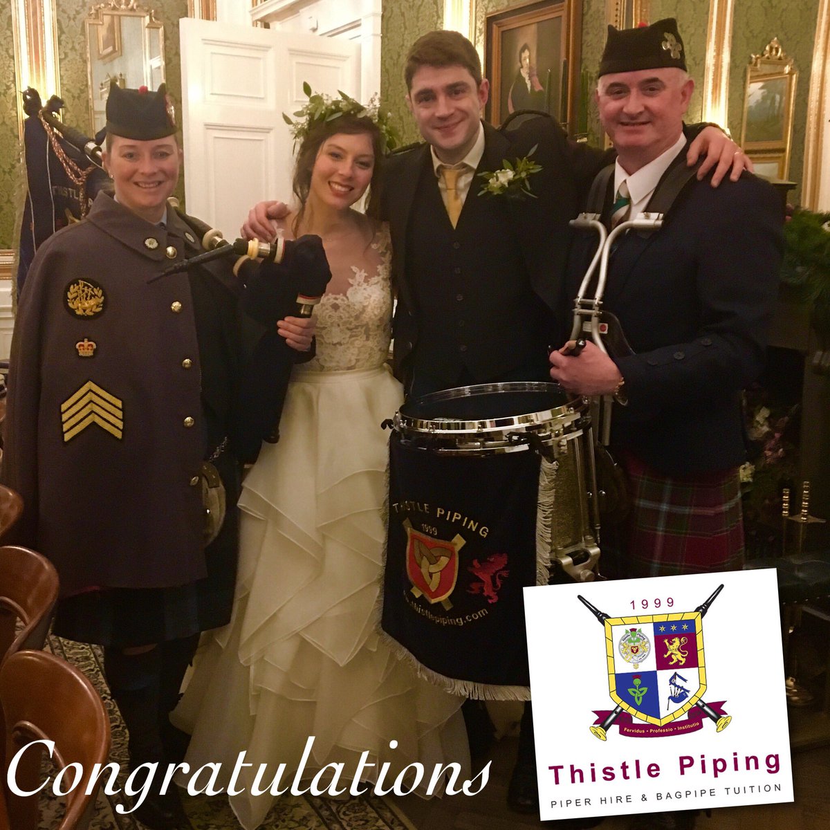 ThistlePiping's tweet photo. Beautiful weddings 🎩 👰 @Drumtochtycastl https://t.co/clcMbyY0gX