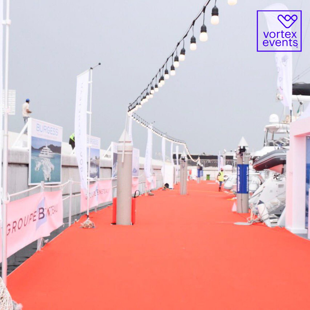 VortexEventsFZE's tweet photo. Kudos to the winning team! #vortexevents designed and delivered the Burgess stand at the #dubaiinternationalboatshow ,2nd year in a row!
#burgees #vortexevents #boatshow2018 #dubai #yachtlife #events #middleeast #uae #jumeirah #sales #marketing #digitalmarketing https://t.co/VsR6bn6rwv