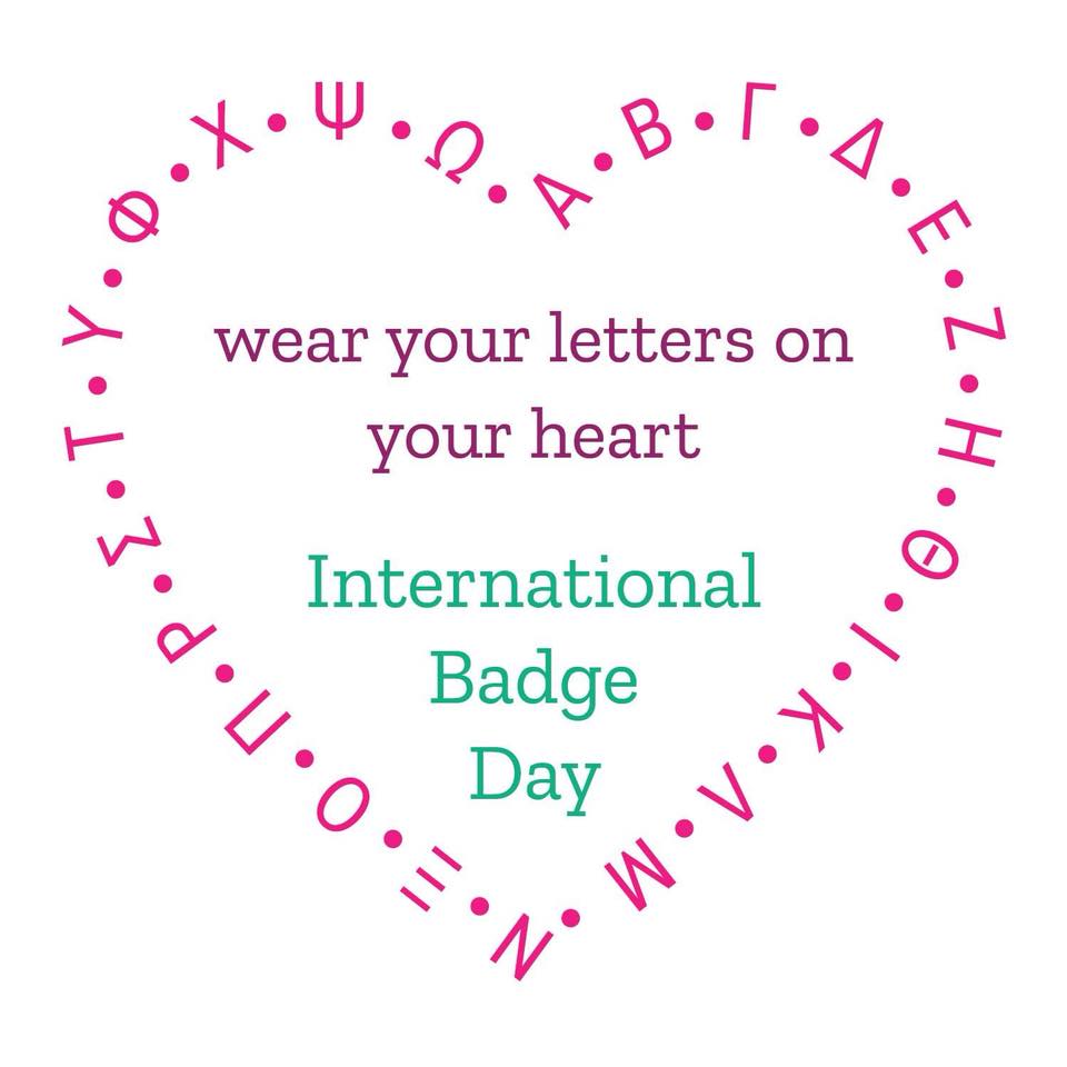 Today is the day to wear your #sorority pin, for International Badge Day. Looking forward to seeing your pics with #BadgeDay18. 

#npcwomen #sororitywomen