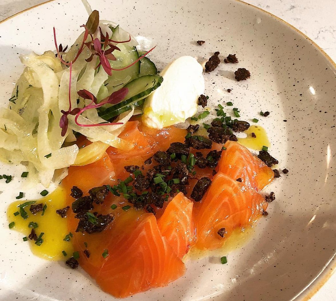 Sloe #gin cured #salmon. Another of our delicious new dishes from the new menu #MondayMotivation
