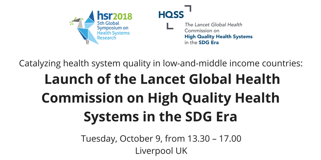 HQSSCommission's tweet photo. Mark your calendars! The HQSS Commission will be launching its report at #HSR2018 in a satellite session on October 9. We hope to see you there! https://t.co/TBcI0WPEkp