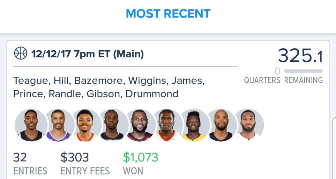 EliteDFSGurus's tweet photo. #NBA has been good to us this season!! Had an amazing 8 win streak with some great cash outs!! Baseball is heating up and #MLB season is right around the corner!! We are excited to see what this season has in store for us! 🔥🤑💰🏀⚾️ #Gurus #FanDuel #NBA #MLB https://t.co/RSCbmQFQd4
