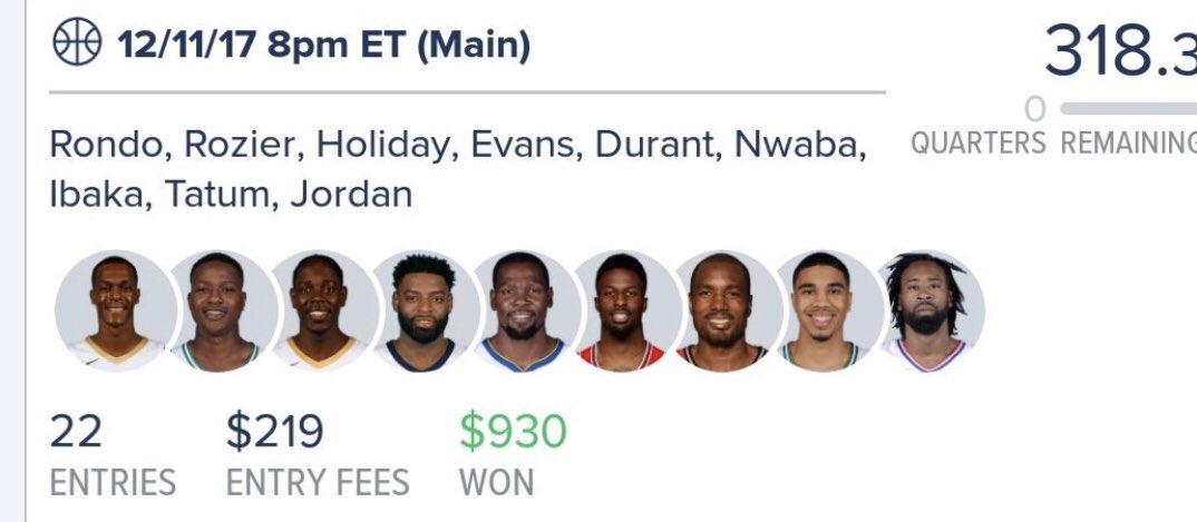 EliteDFSGurus's tweet photo. #NBA has been good to us this season!! Had an amazing 8 win streak with some great cash outs!! Baseball is heating up and #MLB season is right around the corner!! We are excited to see what this season has in store for us! 🔥🤑💰🏀⚾️ #Gurus #FanDuel #NBA #MLB https://t.co/RSCbmQFQd4
