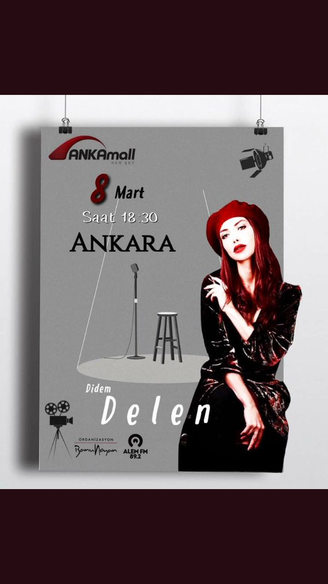 8 Mart ' da Kadınlar Gününde ,  Başkente Kadın gibi bir Kadın geliyor <a href="/avmANKAmall/">ANKAmall</a> da Didem Delen sunumuyla harika bi söyleşi ❤ 👌 <a href="/ddelen/">Dale janseen Delen</a> #DidemDelen #DDFC
