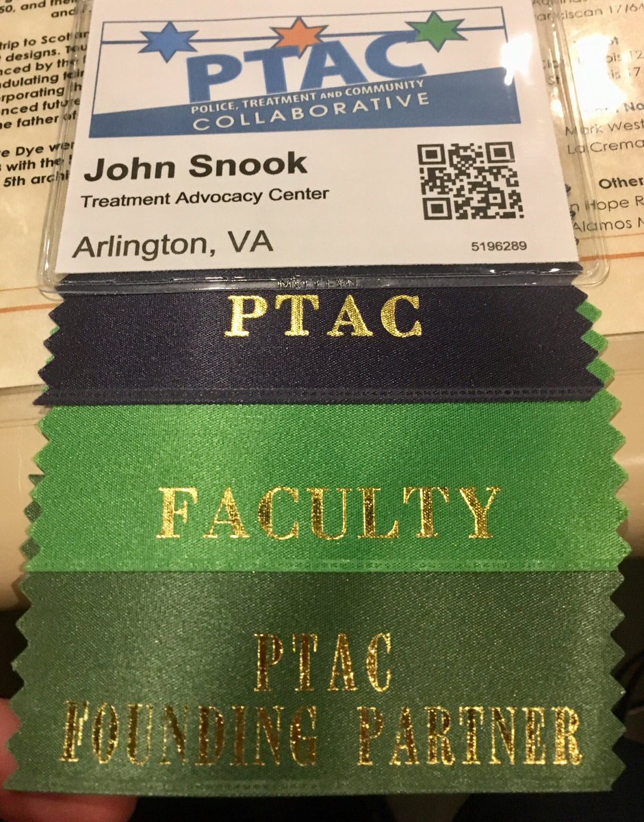 JohnSnookMMHPI's tweet photo. Proud to be a founding partner and to be speaking at the Police, Treatment and Community Collaborative conference. #PTAC2018 https://t.co/8FUlBHpZho