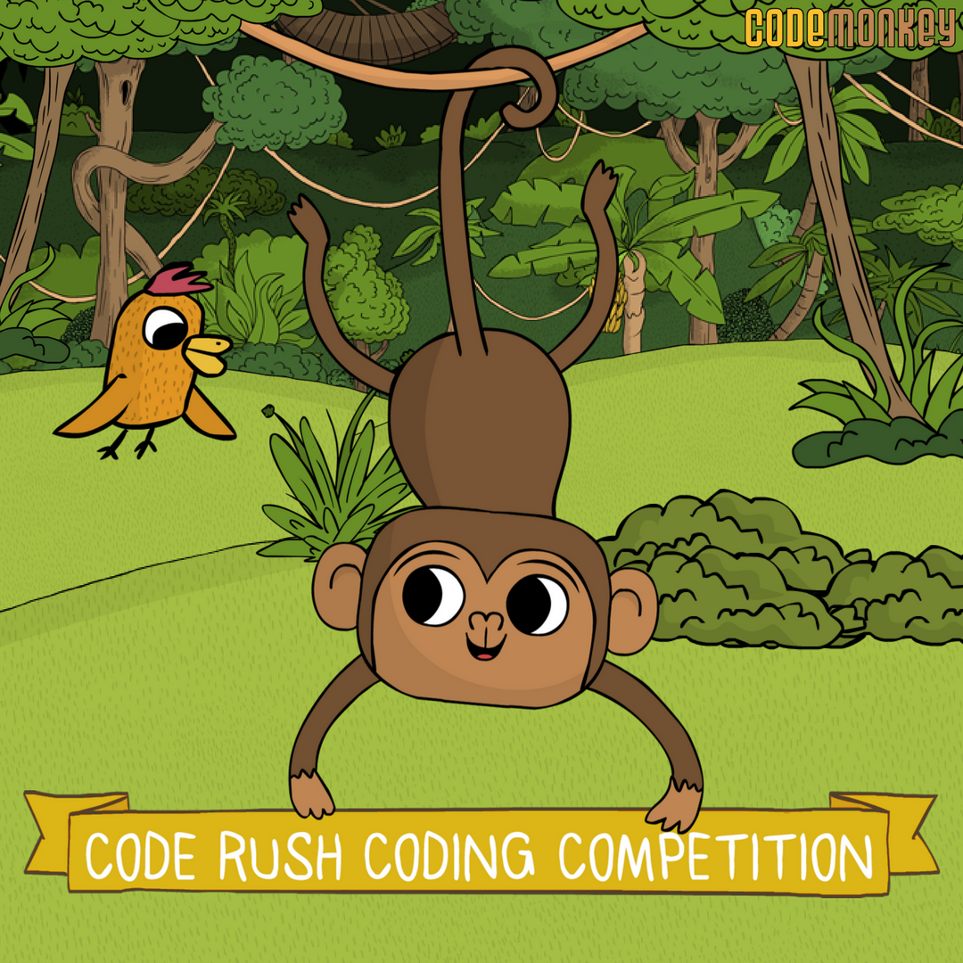 CodeMonkeySTU's tweet photo. To all #CodeRush18 Participants - Part 2 Opens Today at 12pm EST! As of today, your students can now access never-before seen challenges. This is the 1st stage of Code Rush Part 2. These challenges worth 3x more than those in Part 1. So get codin' π #coderush #codemonkey #coding https://t.co/swbomsQhro