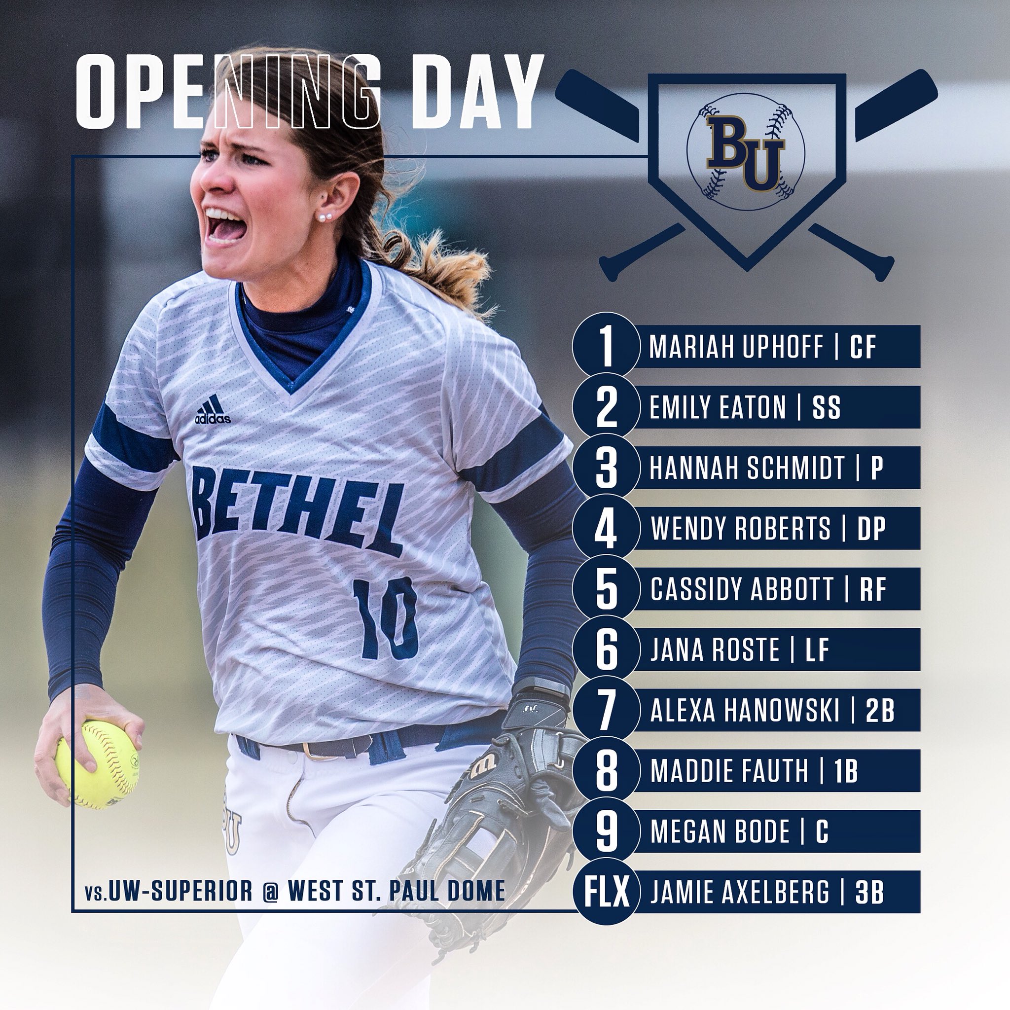 Bethel Royals on Twitter: "It’s #OpeningDay for the #BURoyals softball ...