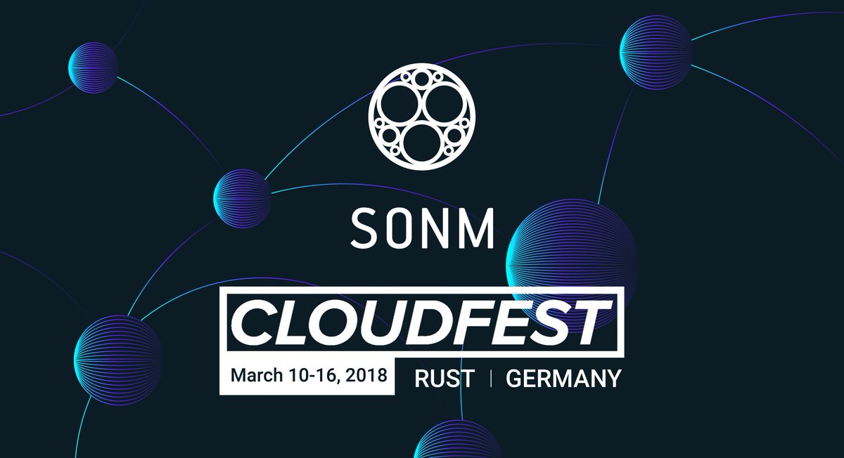 sonmdevelopment's tweet photo. SONM will be sponsoring and speaking at @cloudfest in Rust, Germany. It's a huge event with top players in attendance including Intel, IBM and Hewlett Packard Enterprise. We are setting up a big stand at booth G45, see you there! https://t.co/i8CKFLC6Lr