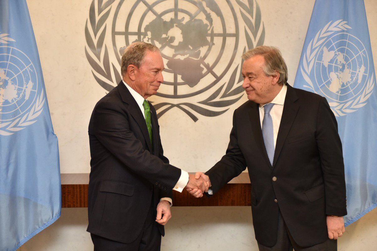 Mike Bloomberg (@mikebloomberg) on Twitter photo Around the world, bottom-up solutions are leading the fight against climate change. As the new <a href="/UN/">United Nations</a> Special Envoy for Climate Action, I'll work with state and non-state actors to help implement policies that reduce emissions & build resilience. mikebloom.bg/2I5EC7Q Around the world, bottom-up solutions are leading the fight against climate change. As the new <a href="/UN/">United Nations</a> Special Envoy for Climate Action, I'll work with state and non-state actors to help implement policies that reduce emissions & build resilience. mikebloom.bg/2I5EC7Q
