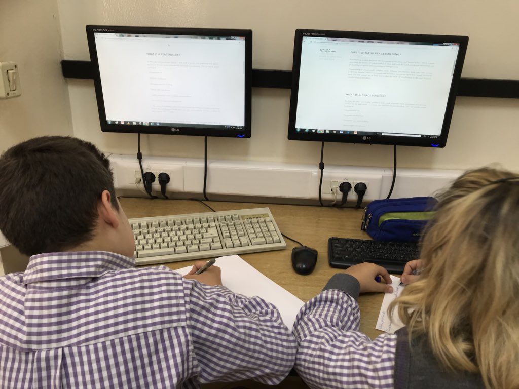 mayawehbi8's tweet image. Grade six learners are researching the traits of a #peacebuilder. Throughout this unit, those young learners were acknowledged of their roles as peace builders and were deeply inspired to build #peace to help make the world a better place for all of us. @DawhaHighSchool