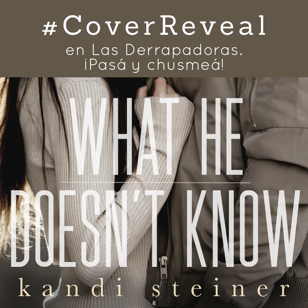 LasDerrapadoras's tweet photo. ¿Estoy loca? Quizás. Confesión, tengo debilidad por las lecturas que me hacen sufrir en oleadas. Si sos una masoquista literaria (?) como yo, pasate por el blog y chusmeá el #CoverReveal #WhatHeDoesntKnow #ConInfo #YEspacioParaDerraparDeLoLindo
👉 https://t.co/P6wPHBDyUi https://t.co/oKdUtug4g4