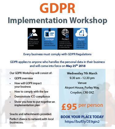 Globaldotmedia's tweet image. There is so much information about GDPR. I found this great Summary of What every SME in the UK needs to know about GDPR @ buff.ly/2oADkIT Come to our  #Workshop on 7th March More info &amp;amp; book @ buff.ly/2oyDLUb  #GDPRWorkshop #25thMay #MarketingWorthTalkingAbout