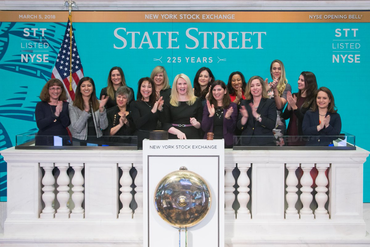StateStreet's tweet photo. Our Professional Women’s Network is at @NYSE ringing in #IWD2018 week. #STTWomensWeek. https://t.co/z6glwcBP6U
