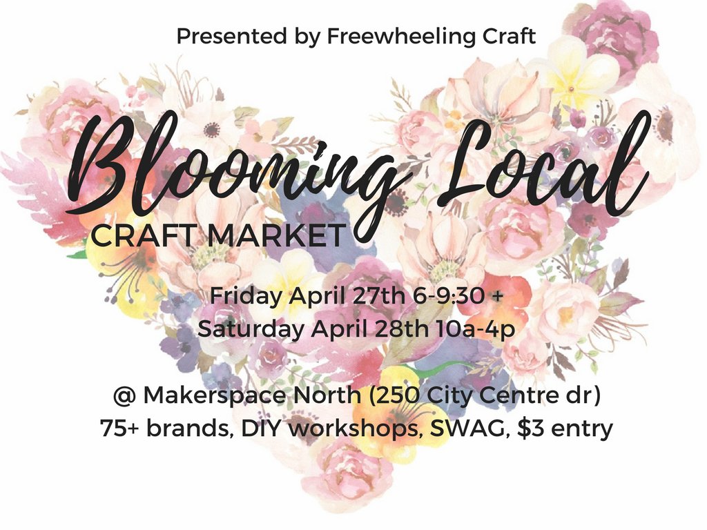makerspacenorth's tweet photo. Now's the time to apply to the next @freewheelinggal's market BLOOMING LOCAL https://t.co/eML604BlCI Deadline for makers is March 16th. #shoplocal613 #ottawacraftmarkets #ottawamakers #ottawamakersmarket #ottawashopping #thefreewheelingcommunity #madeinottawa https://t.co/CkAEOx94y2