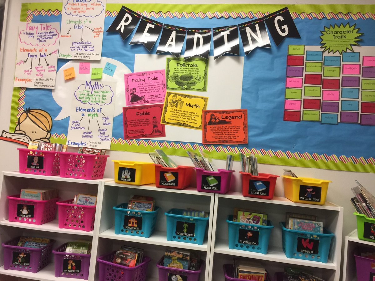 nvmtz's tweet photo. I am super impressed with the organization of some of our reading nooks! Way to go Ms. Carithers ๐ โค๏ธ #readingcenter #fielderpride https://t.co/a3oEPCk59h