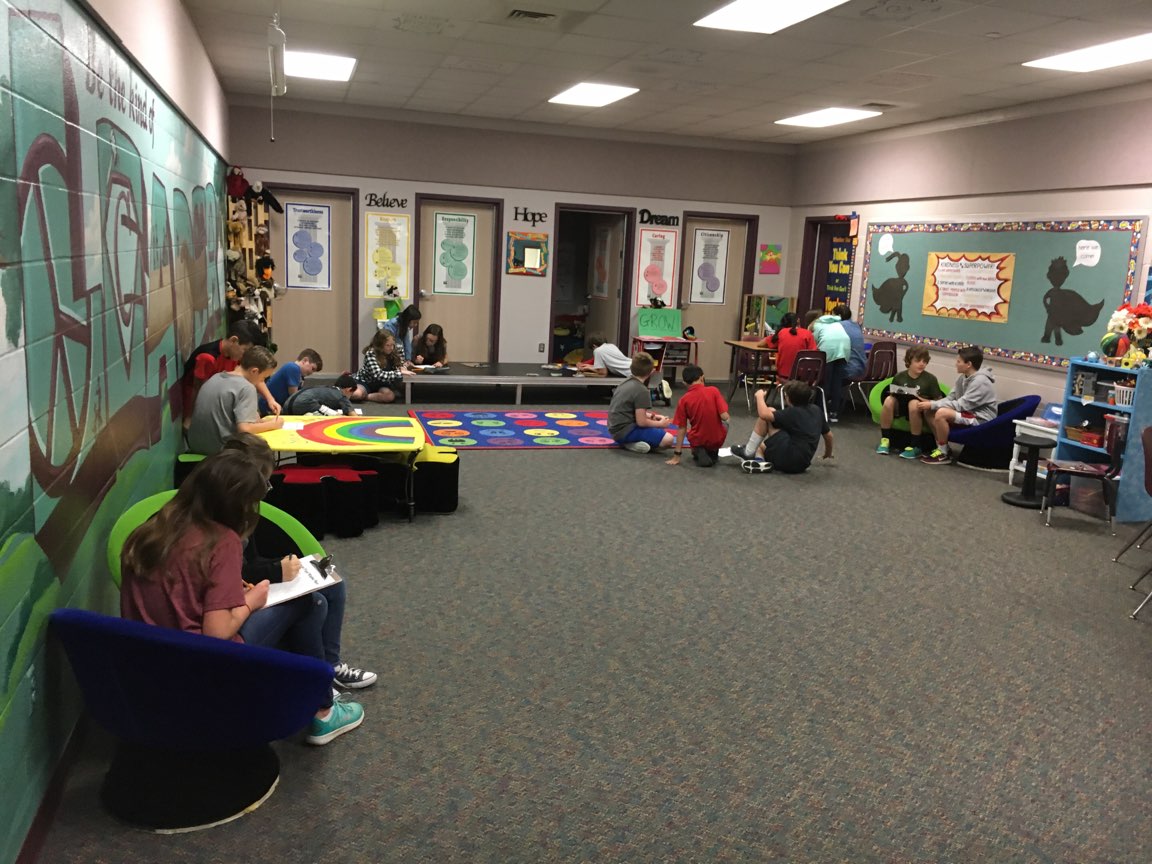 BalesInterm's tweet photo. Fifth-grade learners collaborating to unlock these fixed-mindset escape-room challenges in order to GROW. #growthmindset @friendswoodisd  https://t.co/h8wvva1Vl4 https://t.co/oHH18k7Dvu