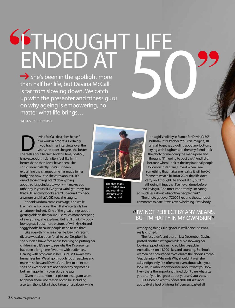lickerishltd's tweet photo. The beautiful @ThisisDavina for the March-April issue of @healthymag. Images by @lickerishltd 
#DavinaMcCall https://t.co/CRlZkktcYK