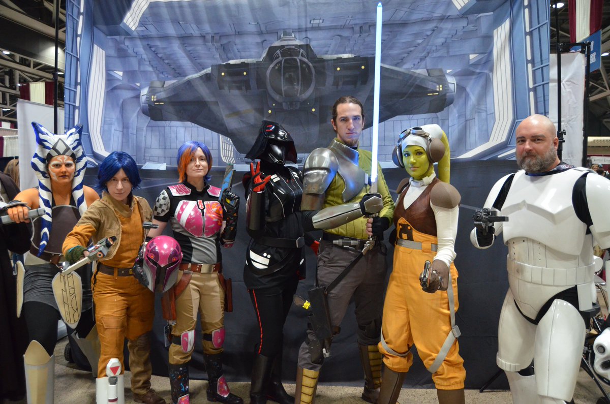 eqdizzle's tweet photo. #StarWarsRebels is all about the importance of Family, especially those that are Family by choice and not by birth.  I am blessed to be able to see the finale with a few of the @RebelsMidAmer who have welcomed me with open arms as Crazy Space Uncle Rex.  One last time for Lothal! https://t.co/sVNeKghaT3
