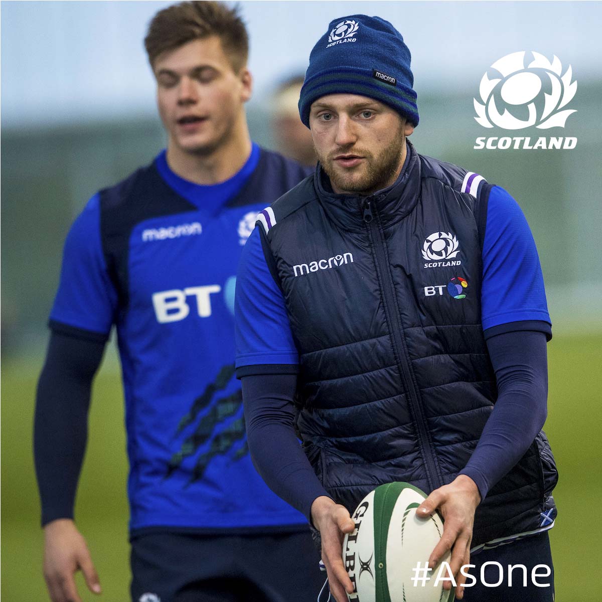 Familiar and new faces join the Scotland squad in training at Oriam today ahead of this Saturday's match v Ireland in Dublin 👍