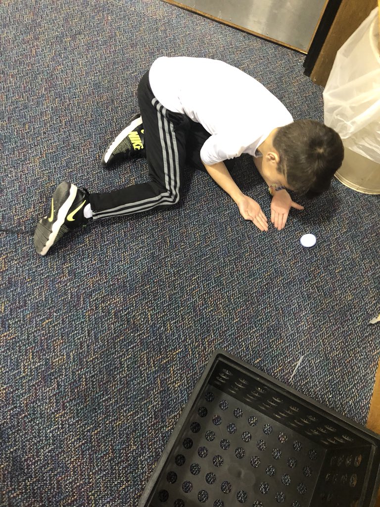 Bach 3rd graders try out the Sphero mini robot balls that the district awarded us for Hour of Code participation. Fun! #A2Inspire <a href="/A2schools/">A2 Public Schools</a>