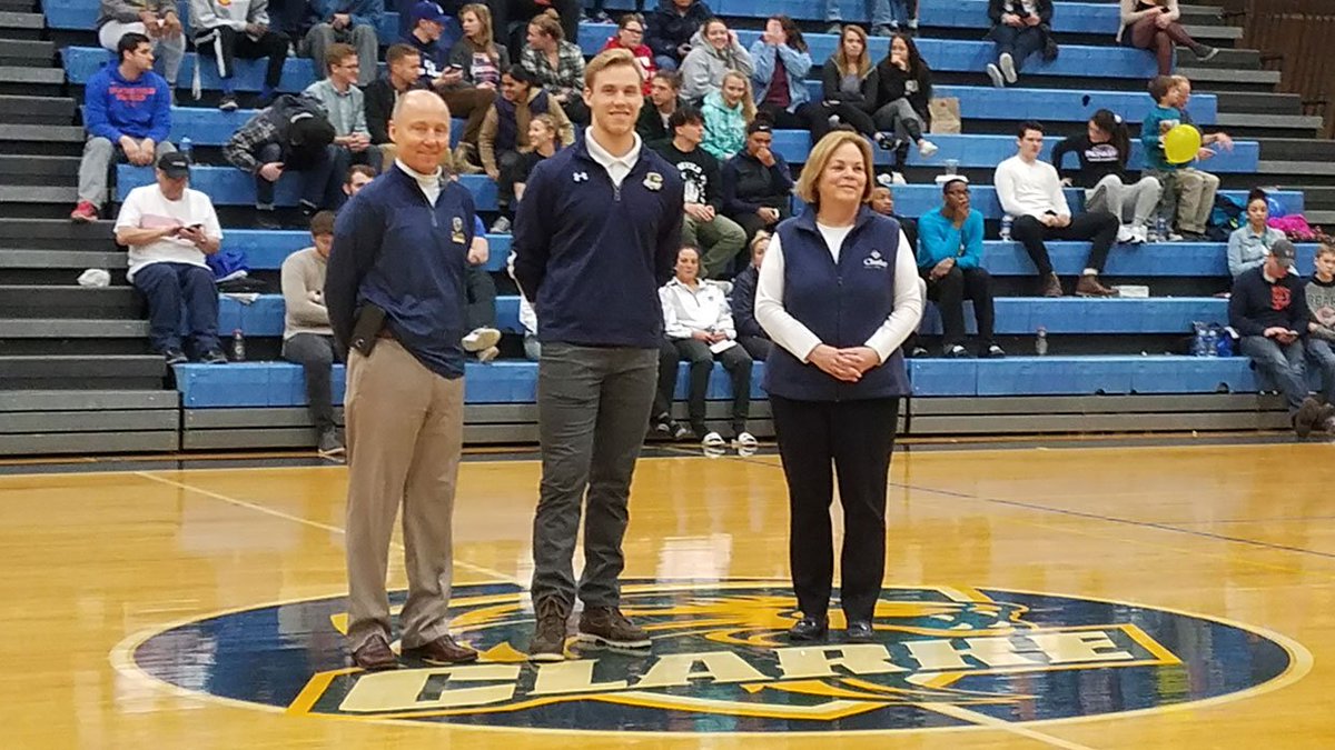 ClarkeAthletics's tweet photo. Pride - New Article - Lubahn named recipient of Larry Lady Scholarship Award
 - https://t.co/CgPOd4l9lM https://t.co/UGQ1Kguezt