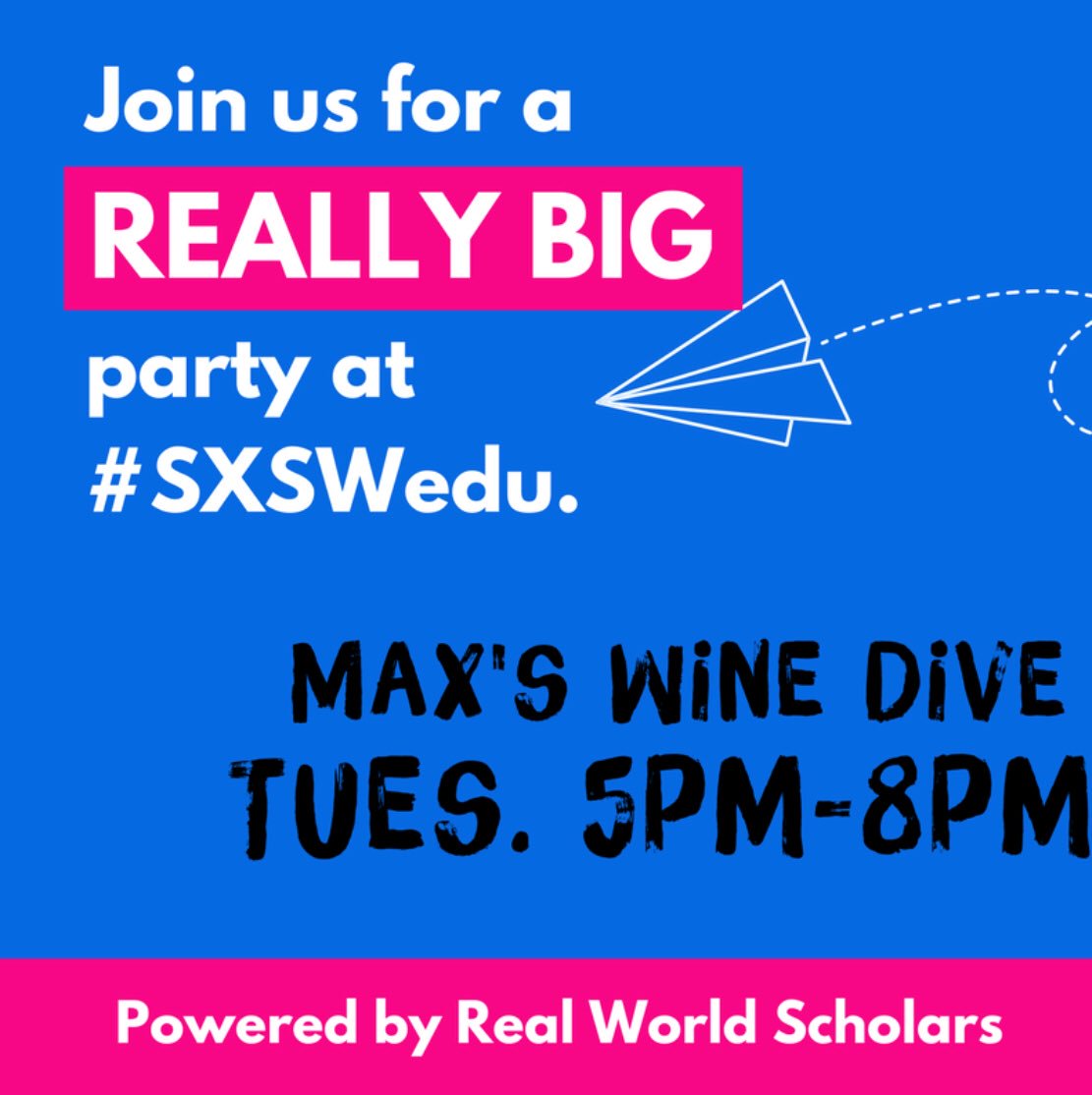 fmargret's tweet photo. @TheMoth @mblei @chris_dlc_ @CrystalDuckert @timtimmanley, I would love to hear more stories, both tomorrow and on #EdTVLive. Let’s talk! #SXSWEDU #sxswedu2018 https://t.co/OQ6VGFWcjU