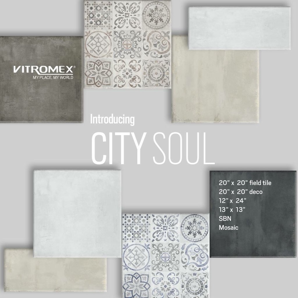 VitromexUSA's tweet photo. The ideal pairing of tradition and innovation. Give your home an unique style with the City Soul collection.
#VitromexUSA #CitySoul #interiordesign #tiledesign #kitchen #bathroom #living #homedecor #ceramictile #tilesforyou #inspiration #trend #lifestyle #tileteam #WhyTile https://t.co/bqF4T33G5u
