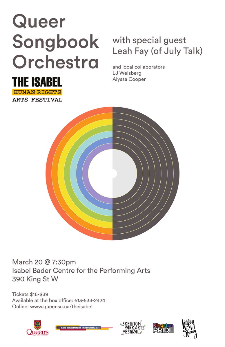 So happy to be performing with the @QueerSongbook Orchestra on March 20th in Kingston as part of the Isabel Human Rights Arts Festival.
The QSO are my heroes and my favourite orchestra + this night will be very special + equinox-y. You should come:

queensu.ca/theisabel/?q=c…