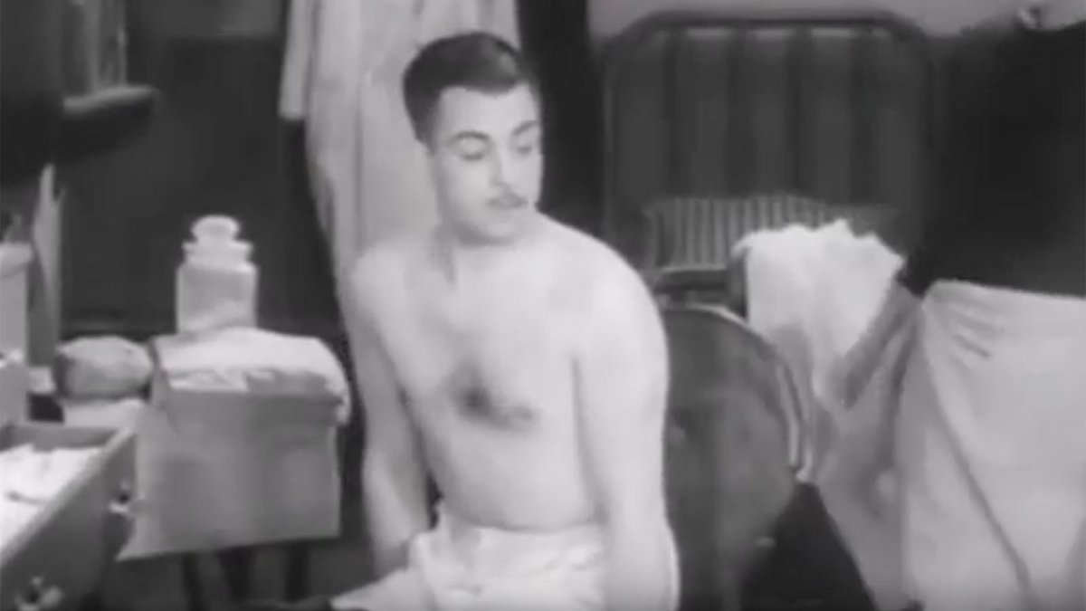 TheOnion's tweet photo. Unclear If Shirtless Man In Black-And-White Film Once Considered Attractive https://t.co/x19uzV3NFo https://t.co/1pogm6OuBn