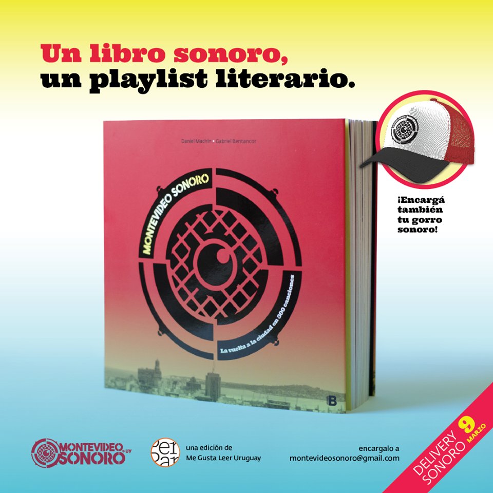 MdeoSonoro's tweet photo. Última semana para encargar tu #LibroSonoro!!

 😎👌Para patear la ciudad en busca de canciones!

LIBRO $890
GORRO $250
LIBRO + GORRO $1050

¡Se viene un 2018 lleno de proyectos, ayudarnos a que se hagan realidad!

Compartí esta publicación y participá del sorteo de un gorro! https://t.co/bsylgpQMAp