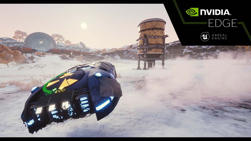 UnrealEngine's tweet photo. Check out February @nvidia Edge recipient Despoiler, an arena racer where players work together to achieve team objectives while piloting hovercrafts. 

Read about the other recipients and how you can enter for a GTX 1080 Ti here: https://t.co/KIErb5SE4l
#UE4 https://t.co/0se9bNhrzp