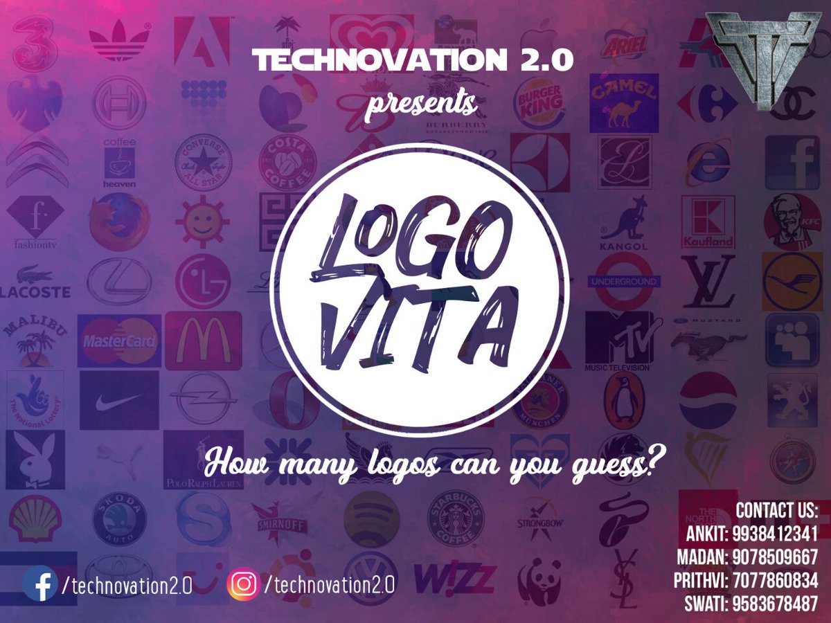 0Technovation's tweet photo. How many can u guess?   Logo vita is back...  #Future_is_01_click_away #logos https://t.co/wXfOh8bvdq