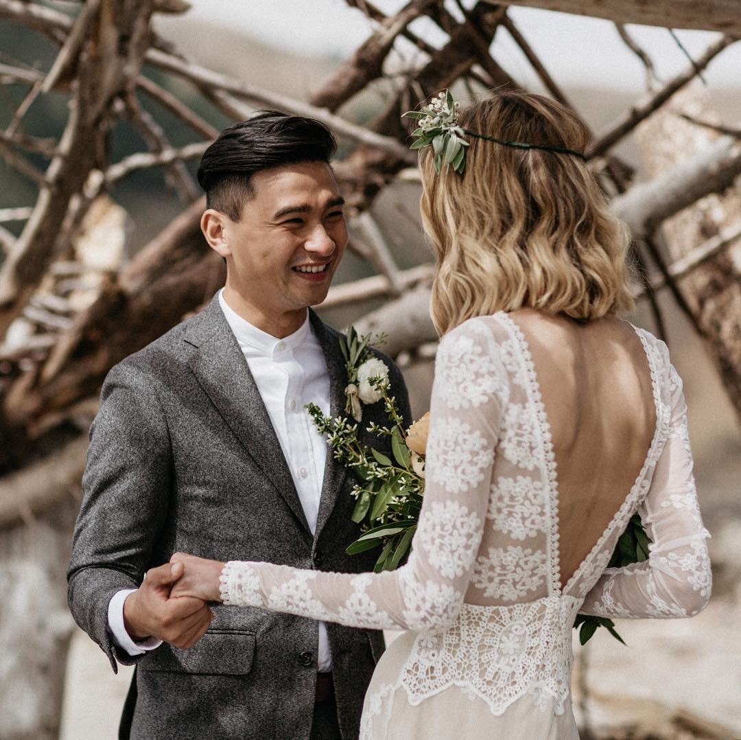 tailorskeep's tweet image. Make your first look your best look like our friend Happy did in this light-weight flannel custom-made suit on his wedding day.