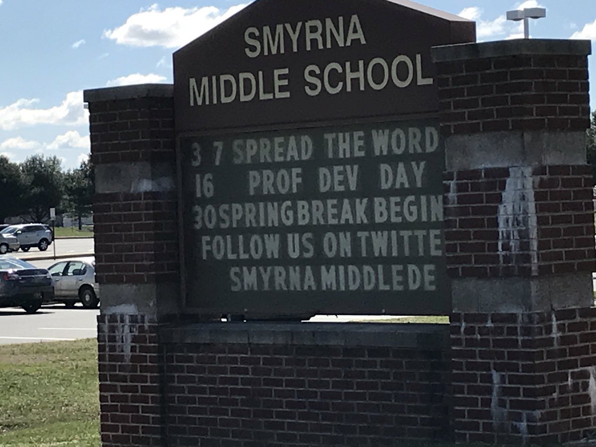 SODelaware's tweet photo. .@SmyrnaMiddle helping to #SpreadTheWord. @SONorthAmerica @SpecialOlympics https://t.co/2fH4s3Vn4U