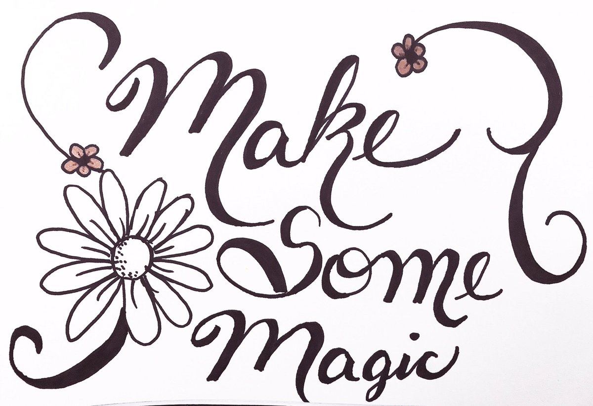 QuirkyBandP's tweet photo. #createmoments #CraftHour #makersgonnamake #handlettering #creativity https://t.co/HzNZUFsw55