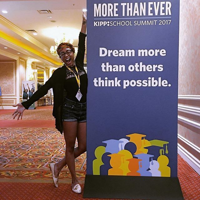 TiffanyAndLupus's tweet photo. Dream More Than Others Think Possible. ~ @kippschools •
•
What footsteps will you leave behind to inspire the next generation? #mondaymotivation from my alma mater. •
•
• #inspire #leadership #blackgirlsrock #kss2017 https://t.co/dr6Dul7fN4 https://t.co/cM2wyZCr3T